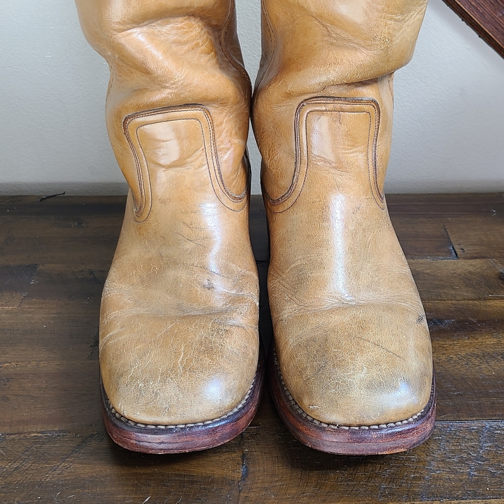 Vintage Frye Campus Boots 14L Banana - Picture 14 of 16